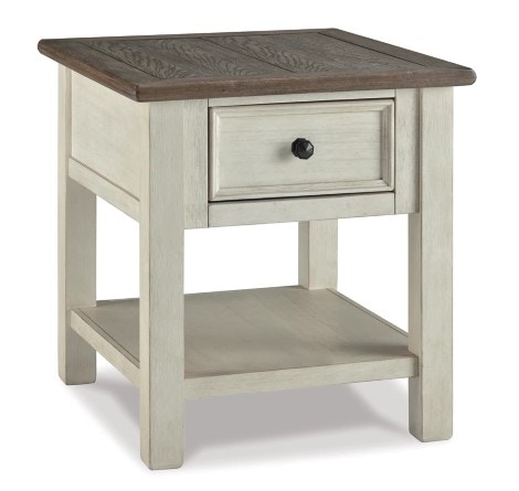 Cream end tables sales